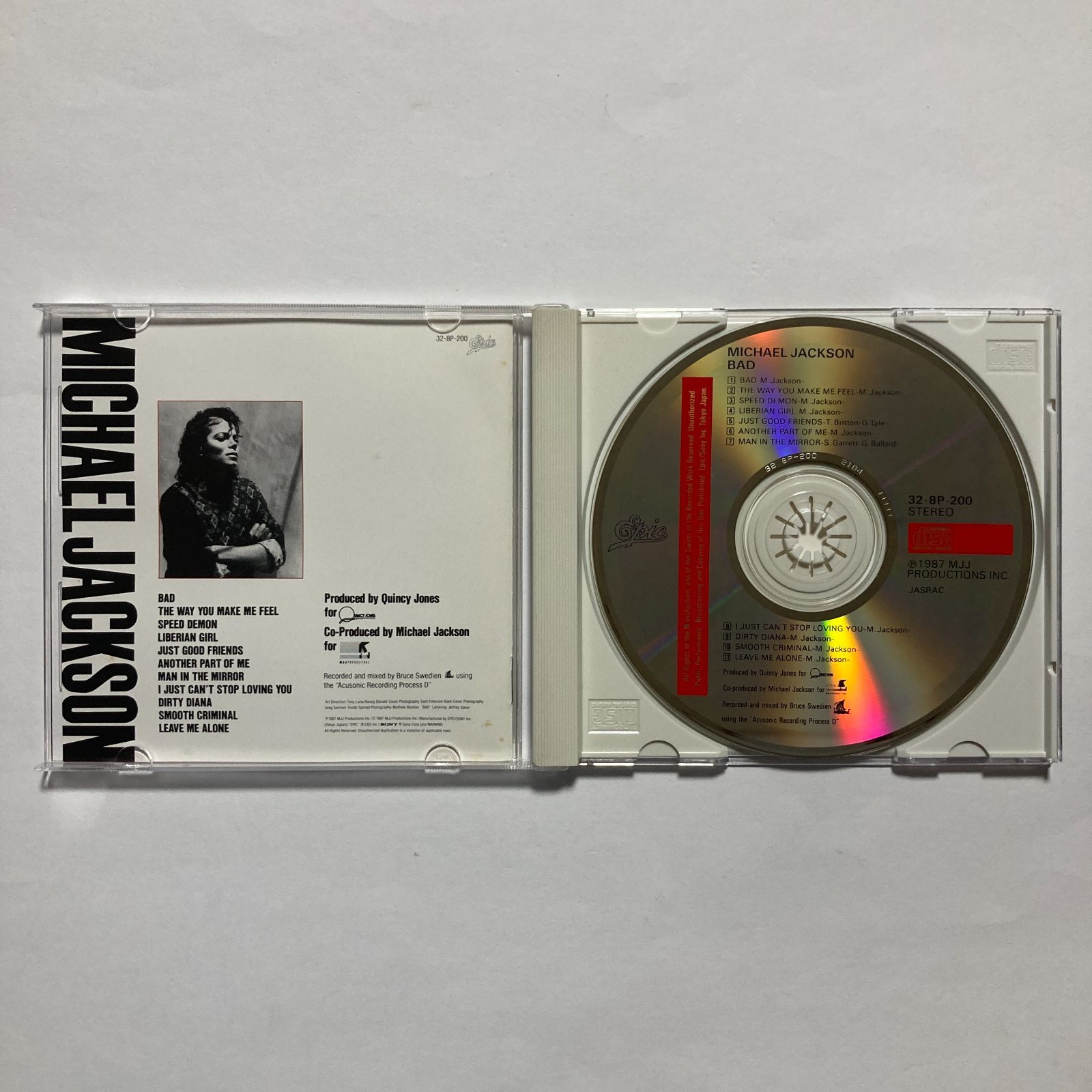 見本盤【マイケル・ジャクソン/BAD】32・8P-200 CSR刻印 MICHAEL 見本