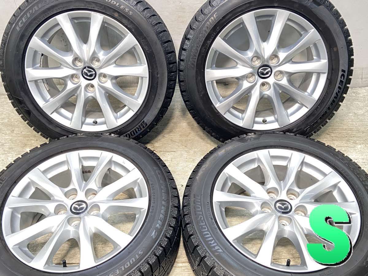 225|55R17 ブリヂストン アイスパートナー2 マツダ純正 17x7.5 50 114.3-5穴 タイヤ スタッドレスタイヤ ホイールセット 4本セット w17250423913