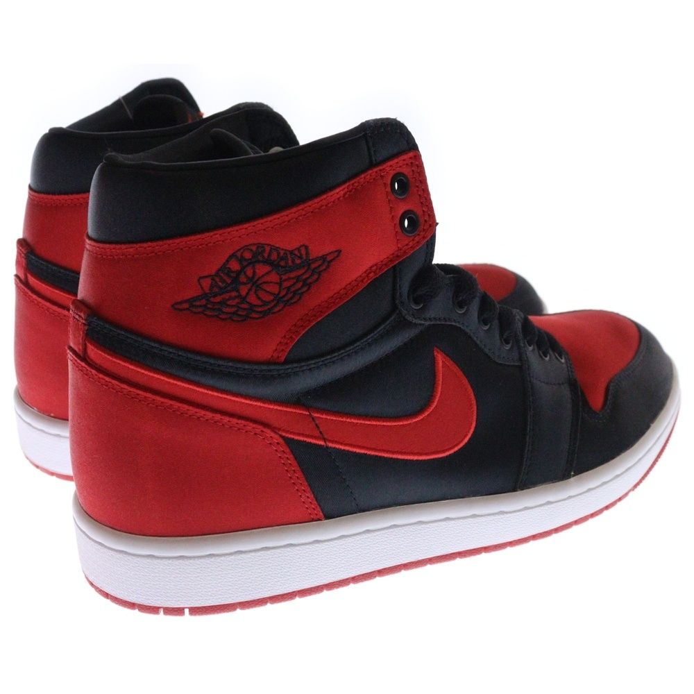 NIKE Air Jordan 1 ブラック/レッド　サテン　26.5センチ Nike Air Jordan 1 Retro 26.5 cm Black / Red Mens sneakers