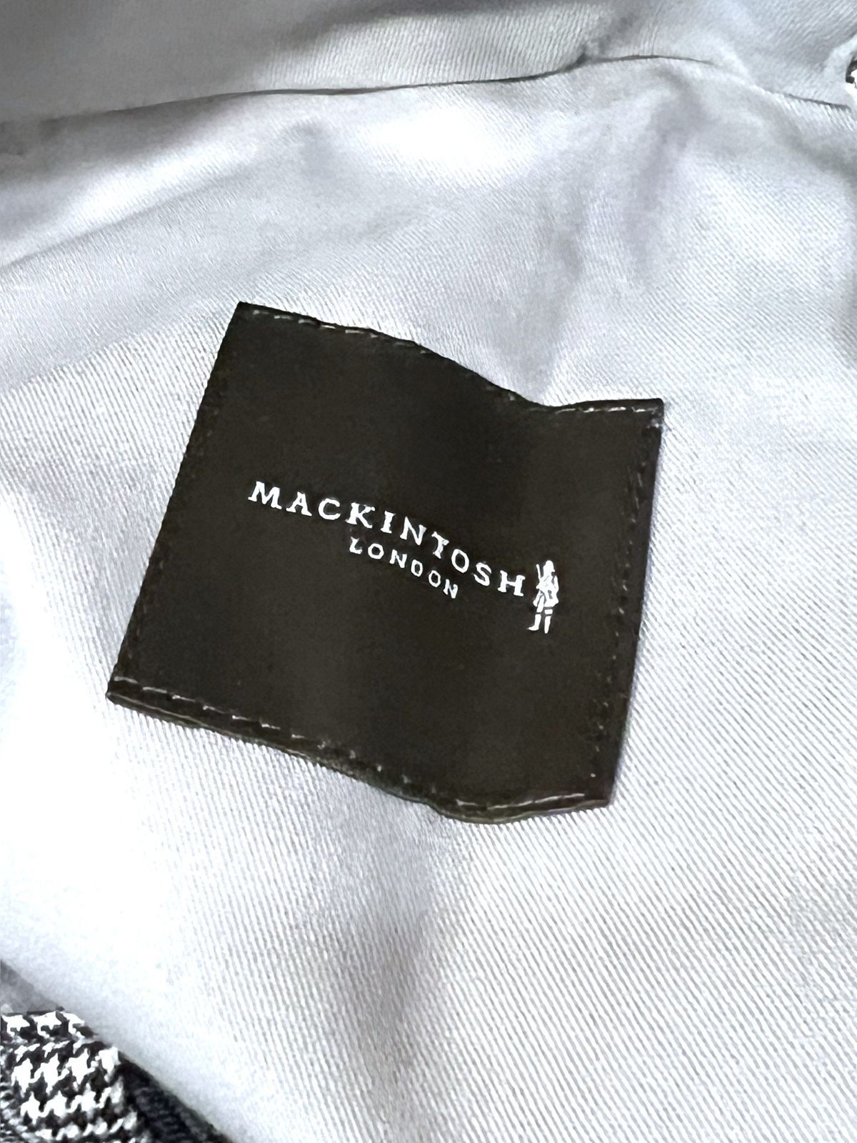 美品 マッキントッシュ ロンドン グレンチェック ウール スラックス 94 パンツ MACKINTOSH LONDON