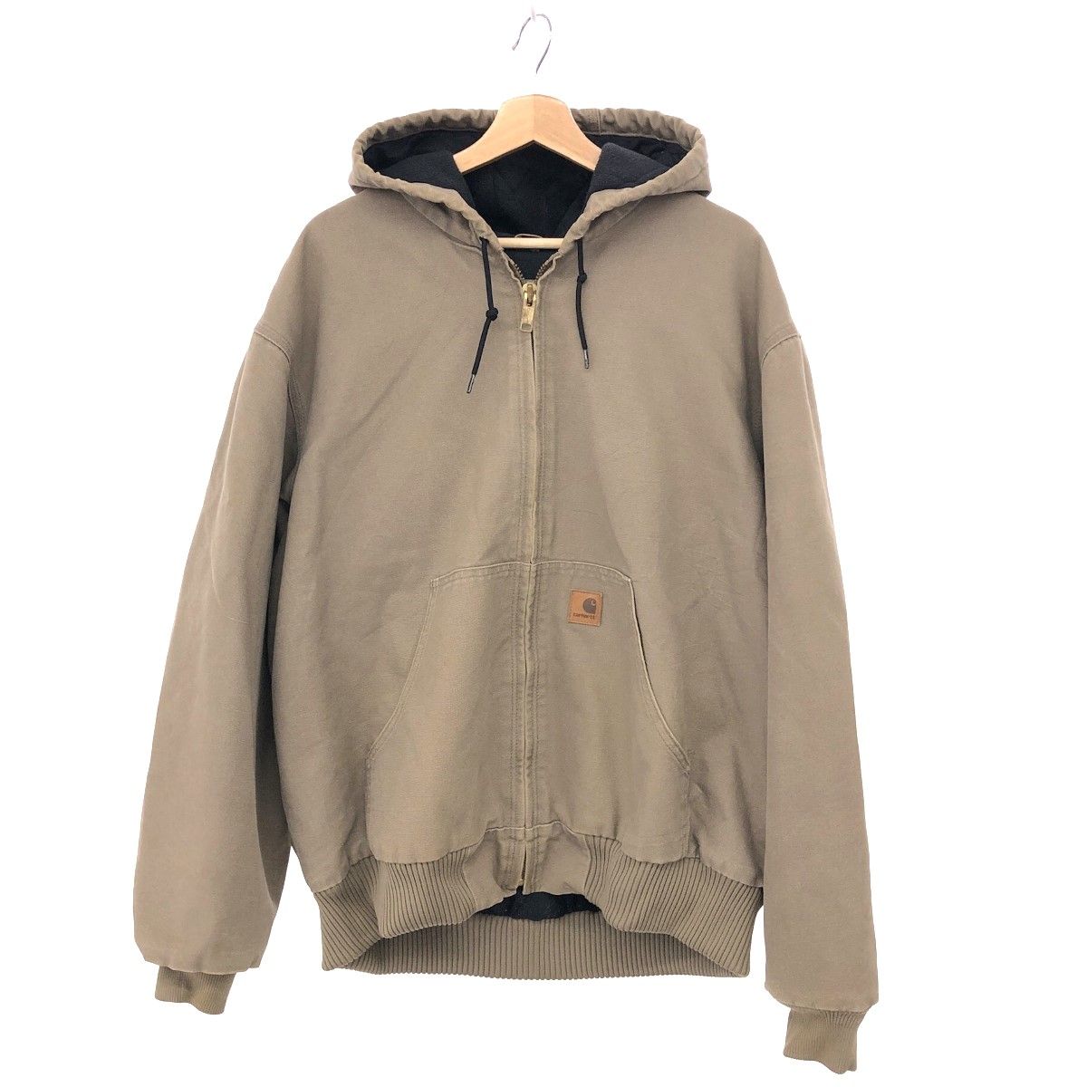 Carhartt カーハート アクティブジャケット ブラウン フード コットン 
