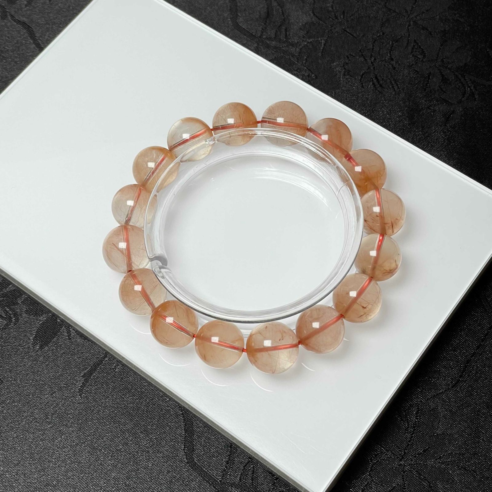 キャッツアイ効果！幸運のお守りAAAAA☆ホワイトサゲニティック