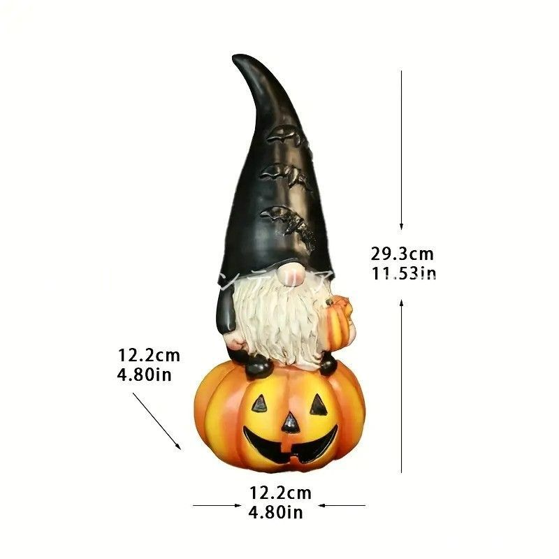 ここでご注文へようこそ! ガーデンオブジェ カボチャ ノーム 樹脂 ブラック ハロウィン 置き物 ガーデンオーナメント 秋 オータム ガーデニング 雑貨 ガーデン雑貨 ガーデンインテリア ガーデン インテリア 庭の装飾 お洒落 おしゃれ 4-7