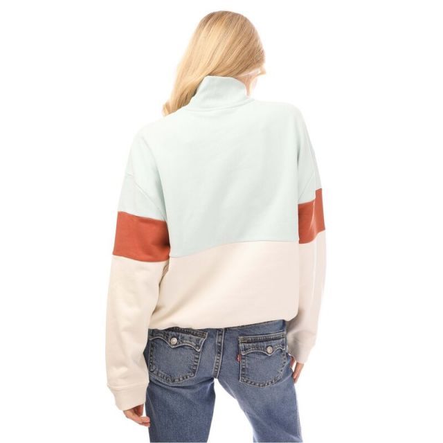 リーバイス Levis 【 Graphic Rue Quarter Zip Crew Quart Women 】 レディース 送料無料】 リーバイス レディース パーカー・スウェット