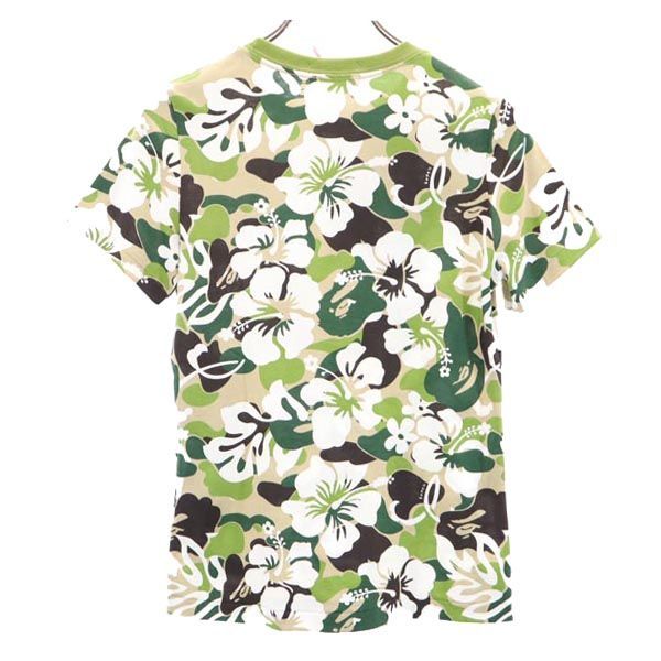 未使用 アベイシングエイプ ハイビスカス 総柄 半袖 Tシャツ XS