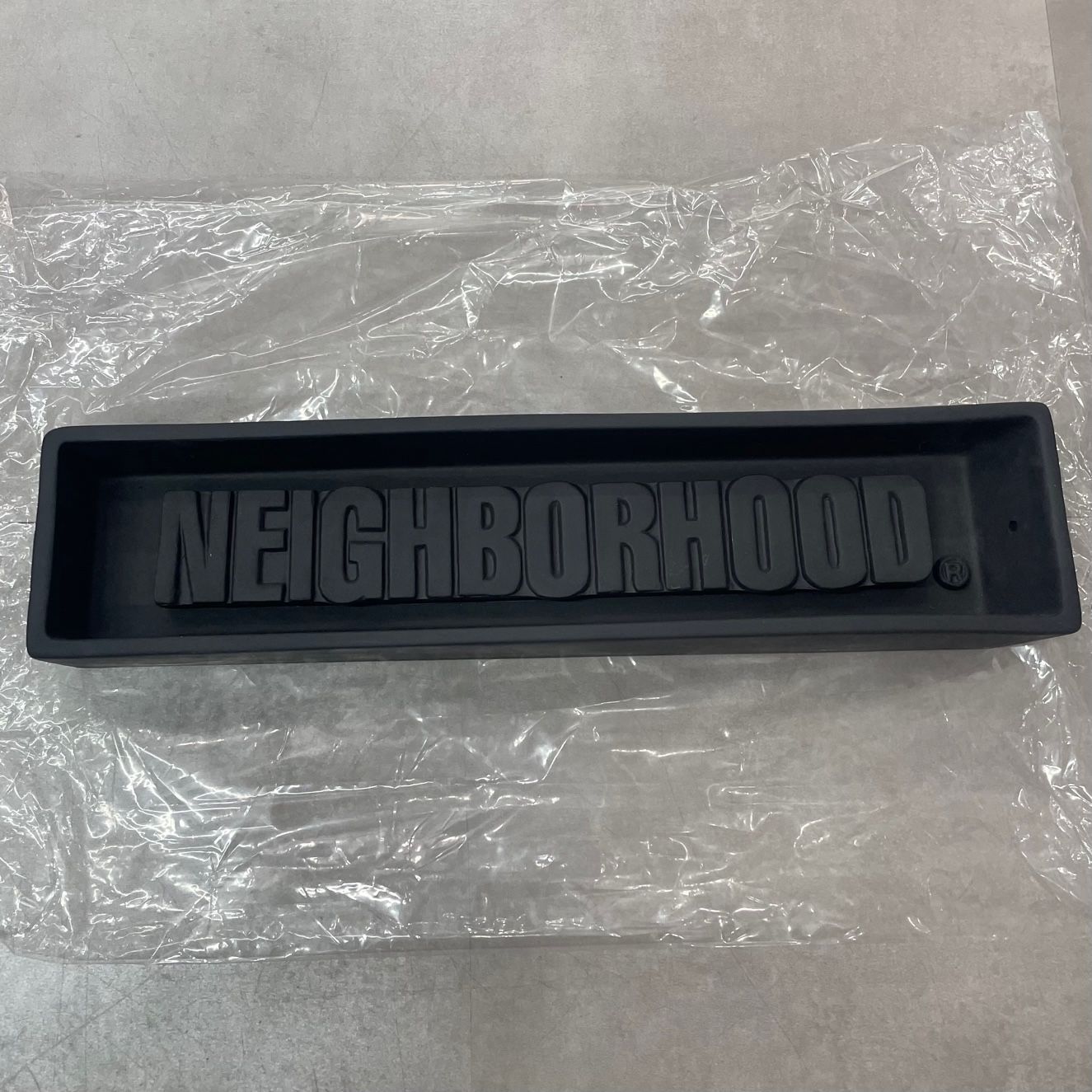 NEIGHBORHOOD 23AW CI INCENSE TRAY インセンストレイ ロゴ 物置 232AINH-AC01 ネイバーフッド ブラック 90547A1