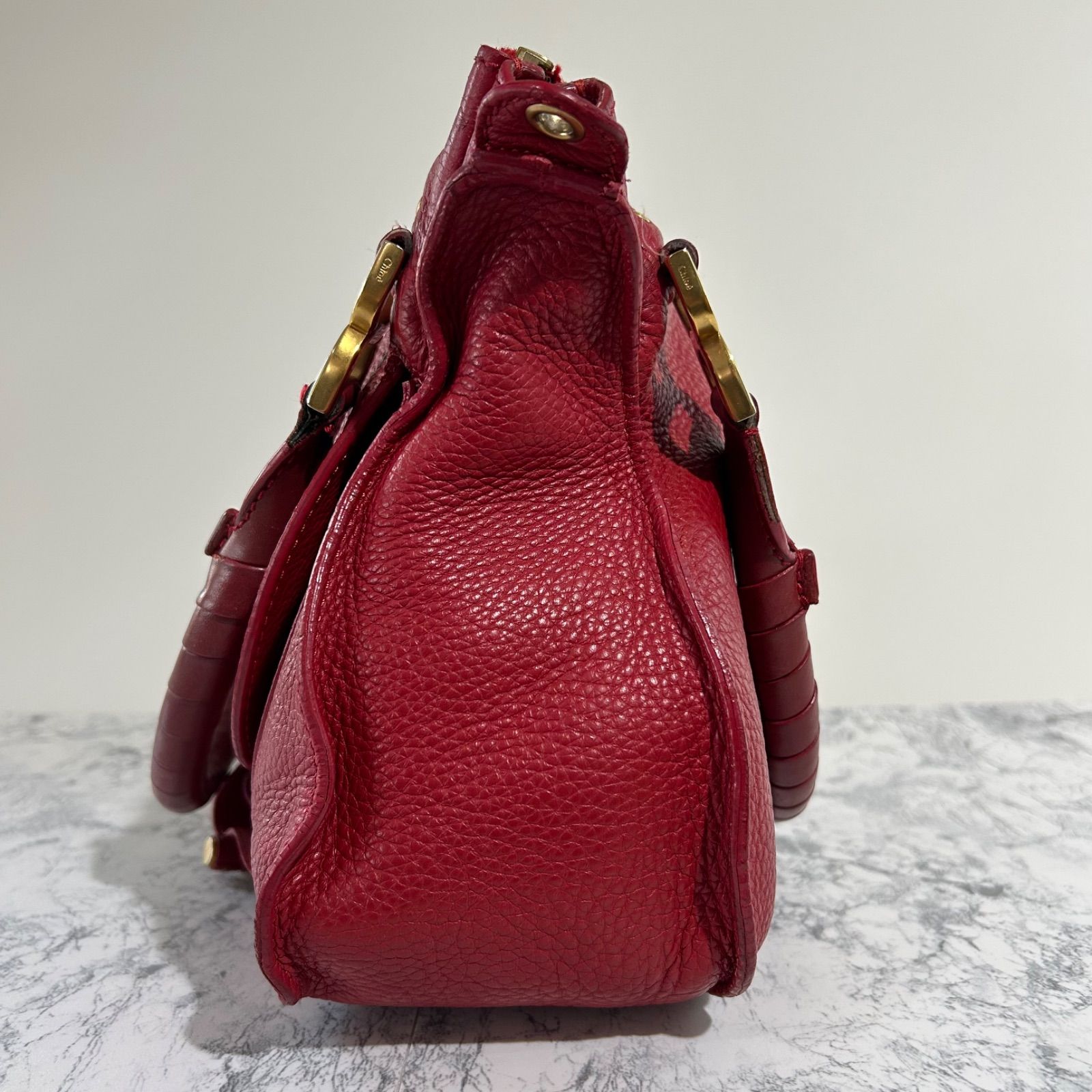 Chloe クロエ マーシー レッド 赤 ショルダーバッグ ハンドバッグ 