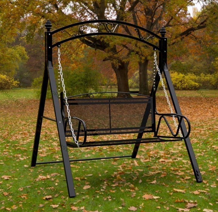 ガーデン ブランコ 屋外 二人乗り パティオスイングチェア 大人用 子供 ぶらんこ アイアンスイングロッキングチェア 公園 庭 スイング