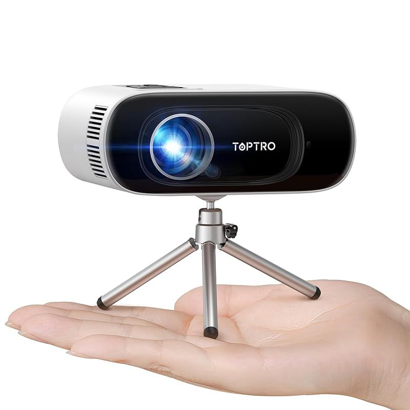 TOPTRO プロジェクター 小型 - 20000LM高輝度＆1080P解像度＆4K対応 プロジェクター 家庭用Bluetooth5.3＆WiFi対応 ホームプロジェクター自動垂直補正300 大画面 超小型ミニ 軽量携帯式 短距離投影 IOS|A 1