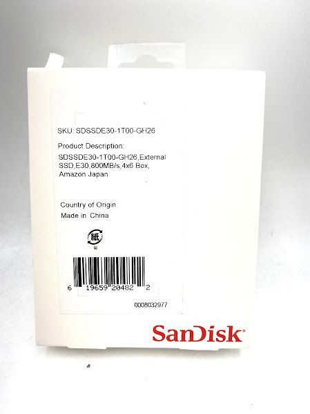 SanDisk E30 外付け SSD 1TB 新品未開封
