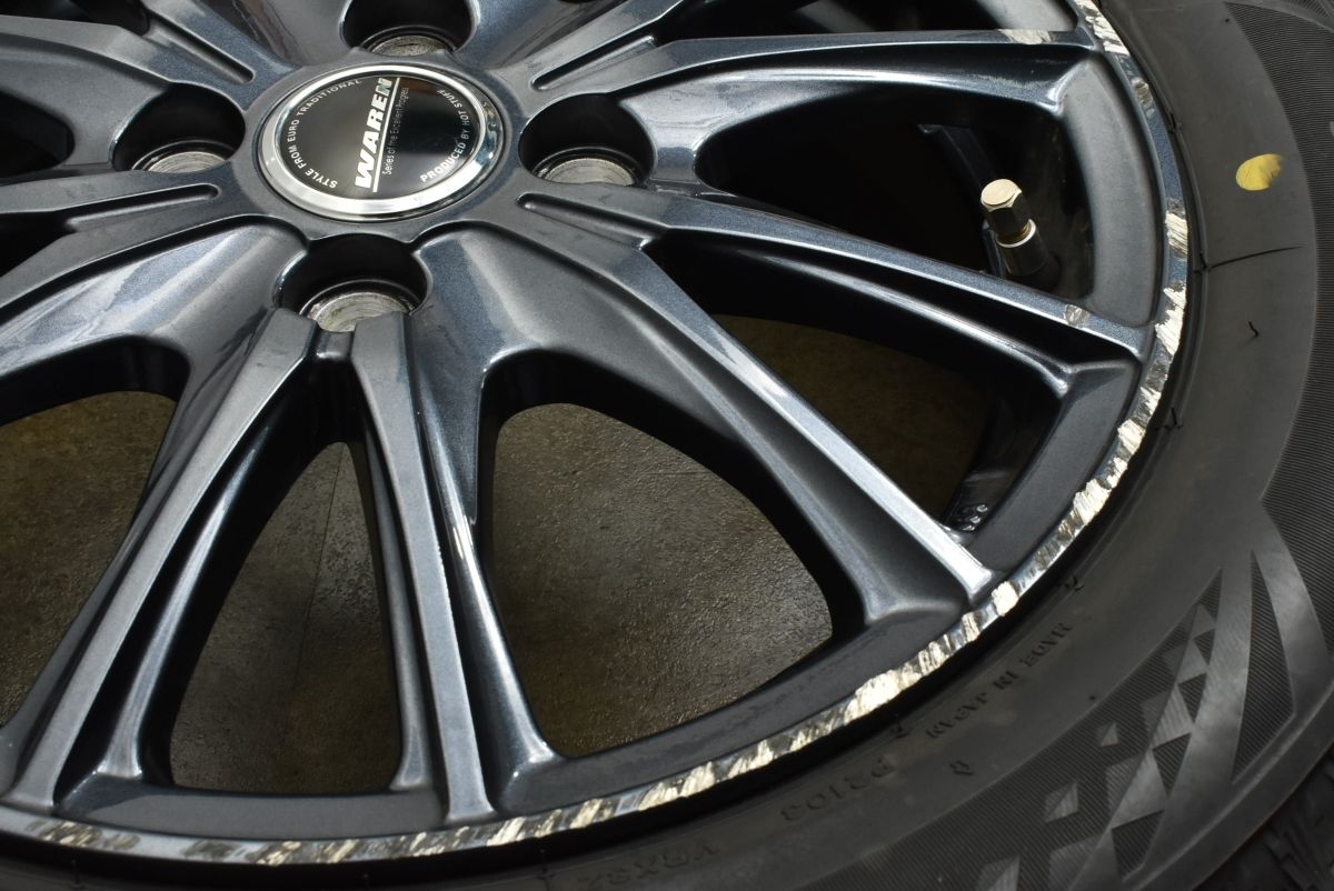 バリ溝 ヴァーレン 14in 4.5J 45 PCD100 ブリヂストン ブリザック VRX3 155 65R14 N-BOX N-ONE ワゴンR アルト タント ムーブ FFCRYSTALESIA_COM