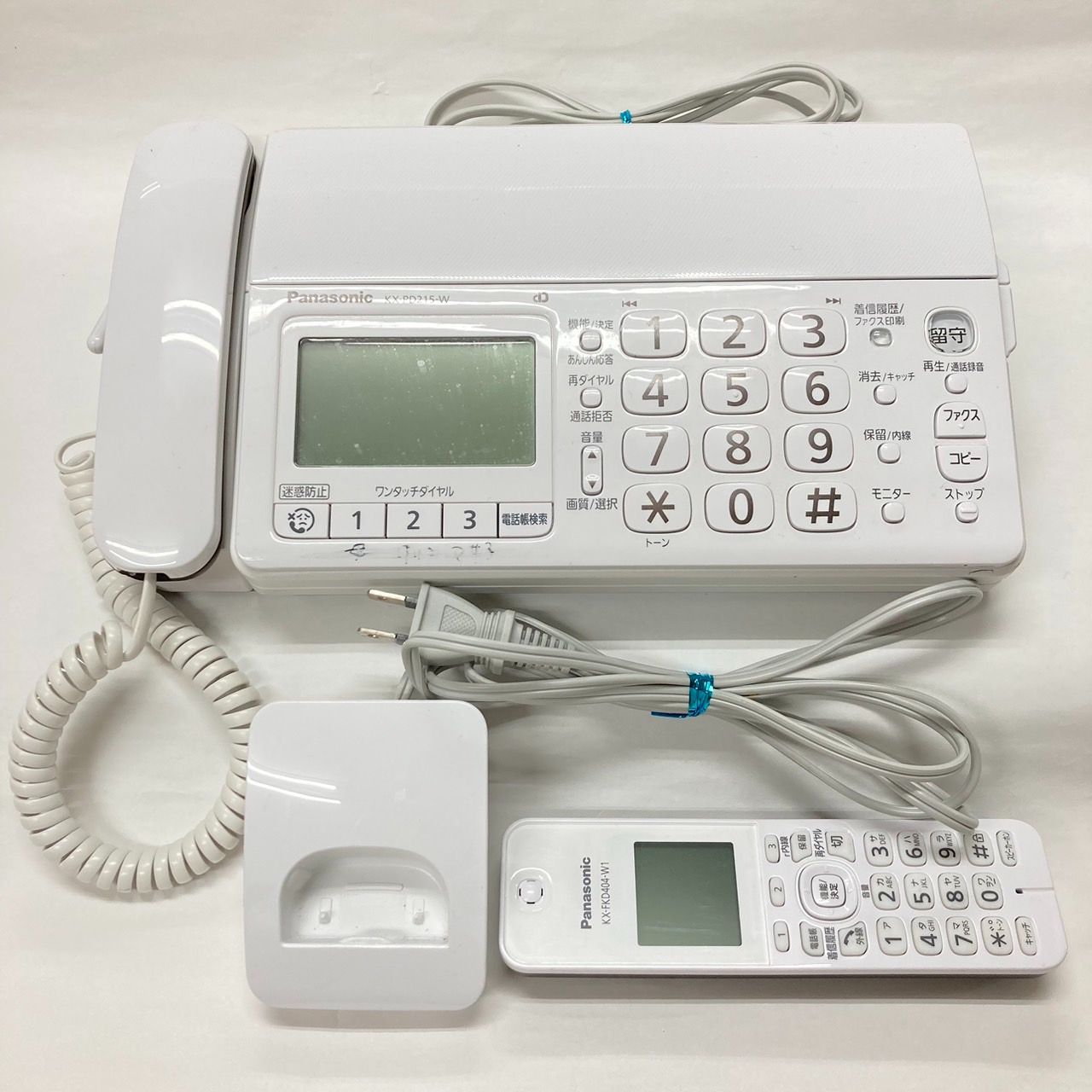 パナソニック 電話機/ファクス(子機1台付き) KX-PD215DL - エセック ...