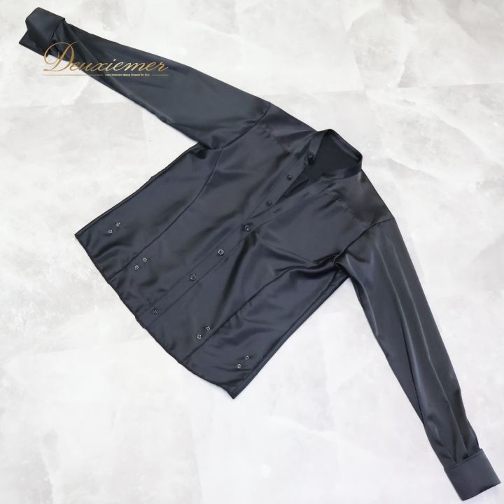 社交ダンス 衣装 ラテン シャツ タカダンス 黒 M 男性用 メンズ 練習着