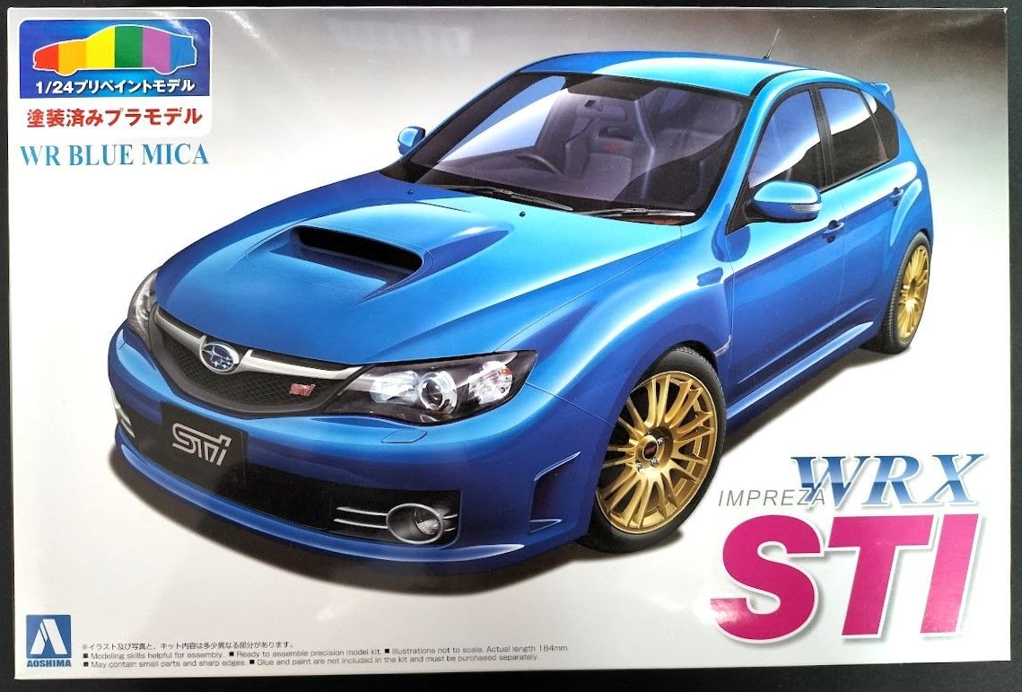 アオシマ プラモデル 1/24 プリペイントモデル No.25 GRB インプレッサ WRX STI 5door'07 WRブルー・マイカ - メルカリ