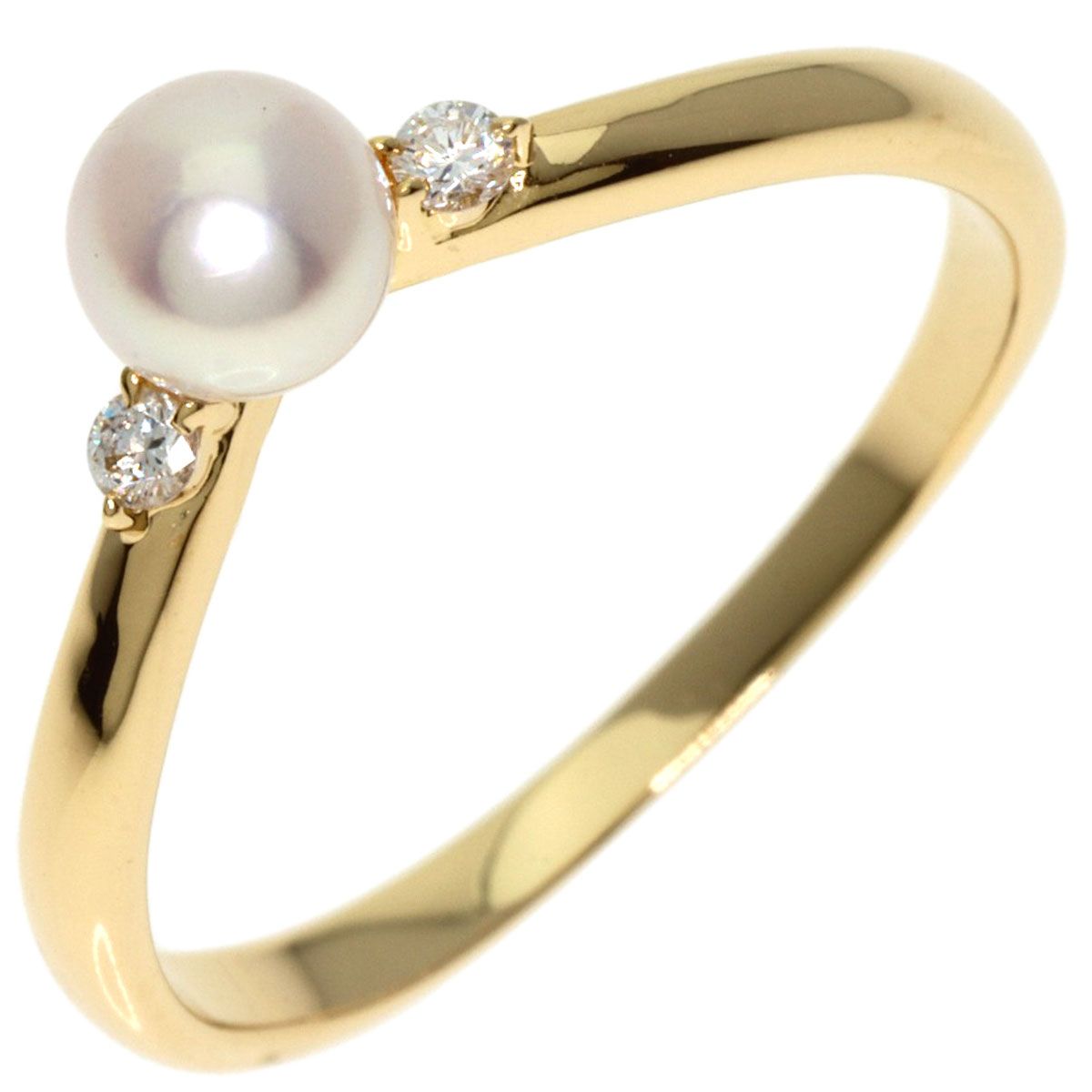TASAKI タサキ アコヤパール 真珠 ダイヤモンド リング・指輪 K18YG