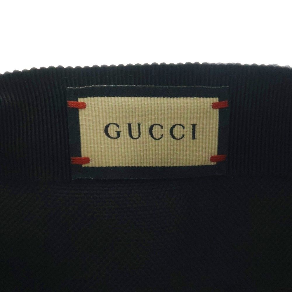 GUCCI (グッチ) ジャンボGGロゴ コットン ベースボールキャップ
