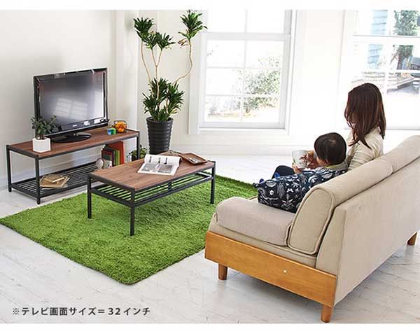 LOWYA 天然木 テレビ台 140cm幅 幅140] テレビ台 日本製 天然木 スチール脚 | 【公式】LOWYA(ロウヤ