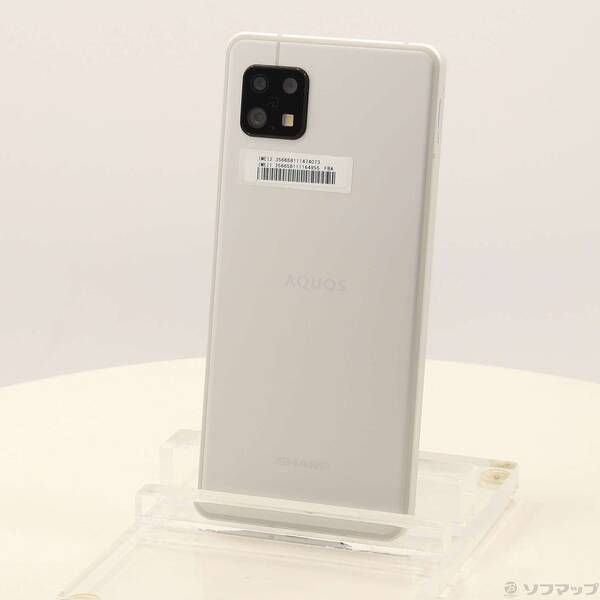 AQUOS スマートフォン SH-RM19 楽天モバイル　SIMフリー 中古品〕 AQUOS sense6 64GB シルバー SH-RM19 楽天 SIMフリー【377