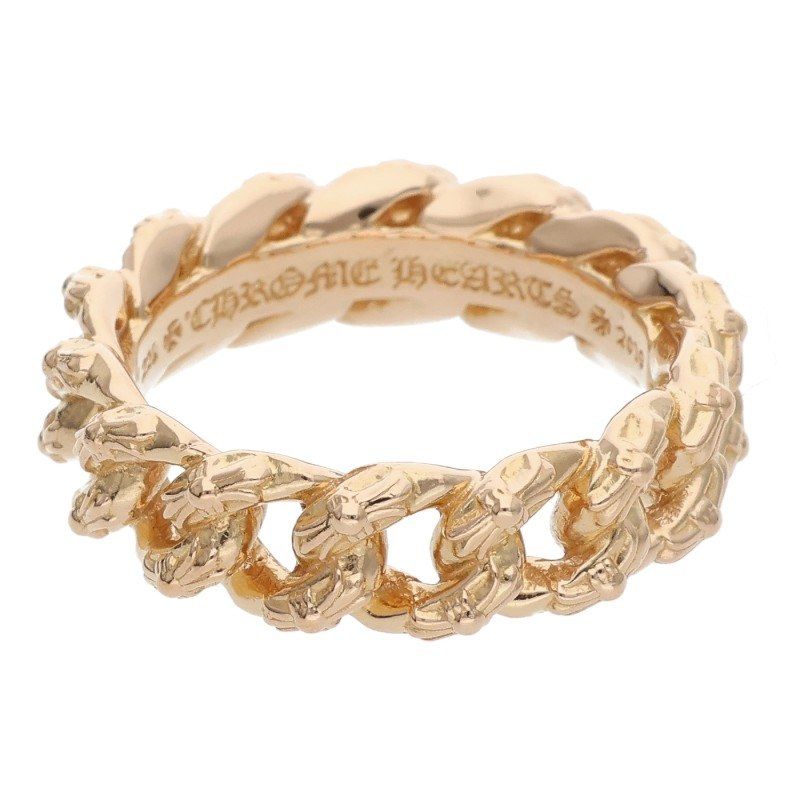 クロムハーツ　ゴールドSBTリング　22K CHROME HEARTS 銀座店 クロムハーツ 22K SBTバンド リング 指輪