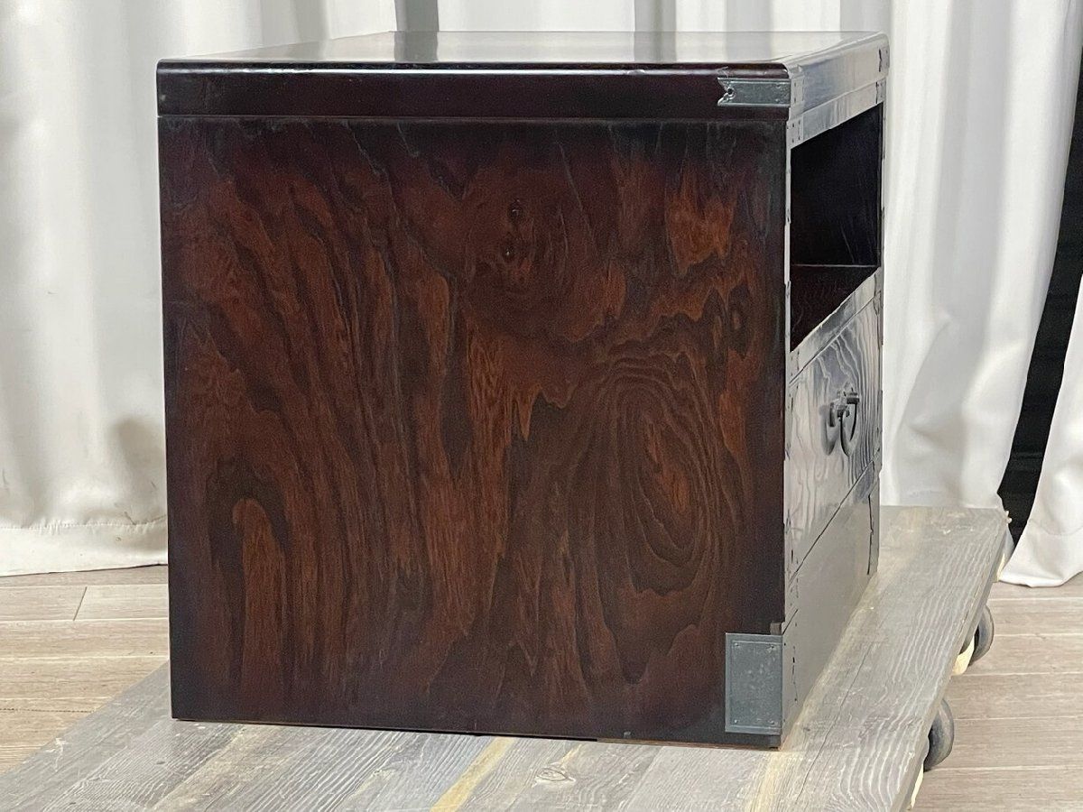 GQ32 民芸家具 時代箪笥調 サイド テーブル ナイト テレビ台/T2 GQ32 民芸家具 時代箪笥調 サイド テーブル ナイト テレビ台/神奈川県