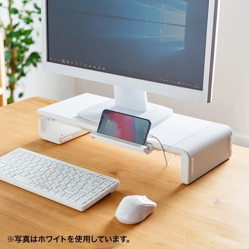 3段階横幅可変タイプ机上ラック