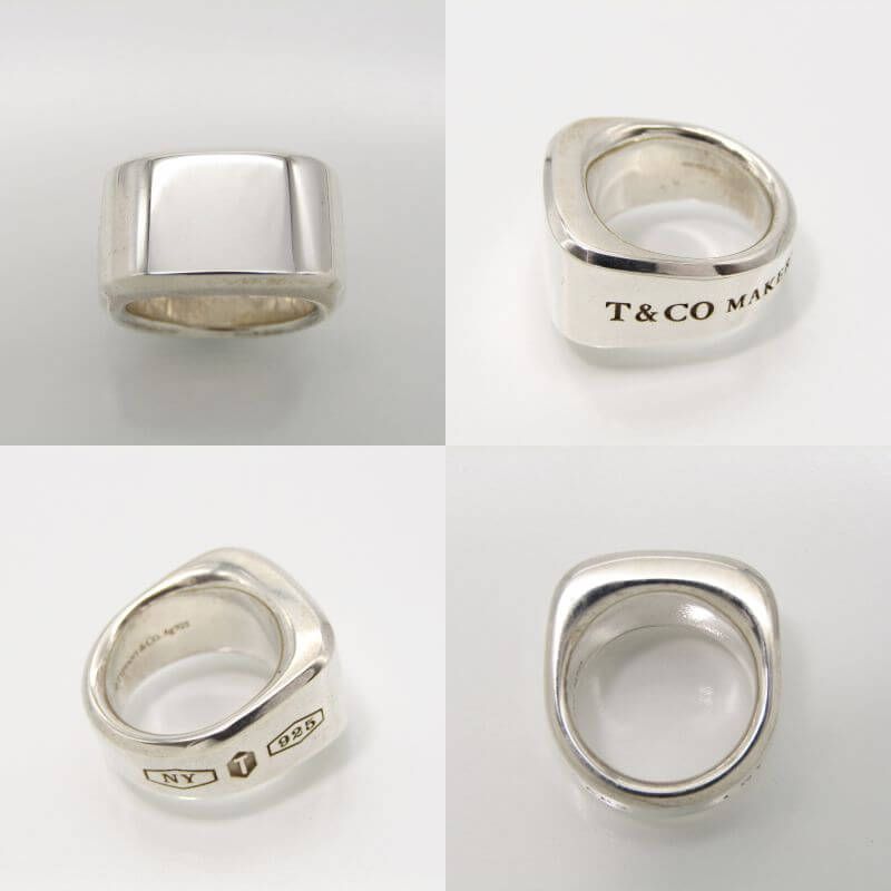 美品 Tiffany&Co. ティファニー シグネットリング 1837