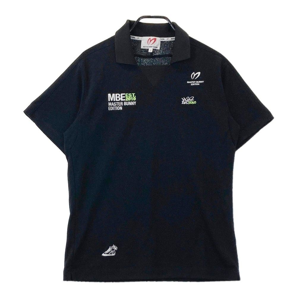 サイズ：4 MASTER BUNNY EDITION マスターバニーエディション 2024年モデル 半袖Tシャツ  ブラック系 [240101486135] ゴルフウェア メンズ ストスト サイズ：4 MASTER BUNNY EDITION マスターバニーエディション