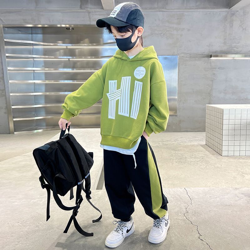 キッズ ジャージ トレーニングウェア 上下セット 運動着 フード付き ジュニア 男の子 スポーツ カジュアル 春秋 ダンス スポーツウェア 2点セット GXJu853