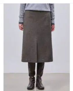 BEAN POLE ビーンポール Hライン ブラウン スカート 26 サイズ 24fw