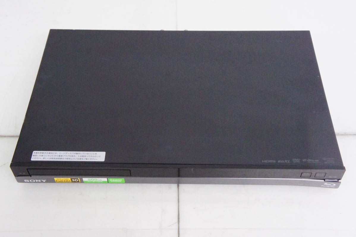 中古】SONY 500GB 2チューナー ブルーレイレコーダー BDZ-A
