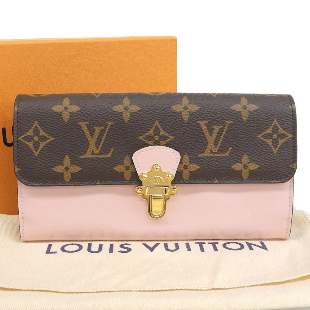 本物保証】 箱・布袋付 新品同様 ルイヴィトン LOUIS VUITTON モノグラム ポルトフォイユ チェリーウッド 金具付長財布 M61719 -  メルカリ