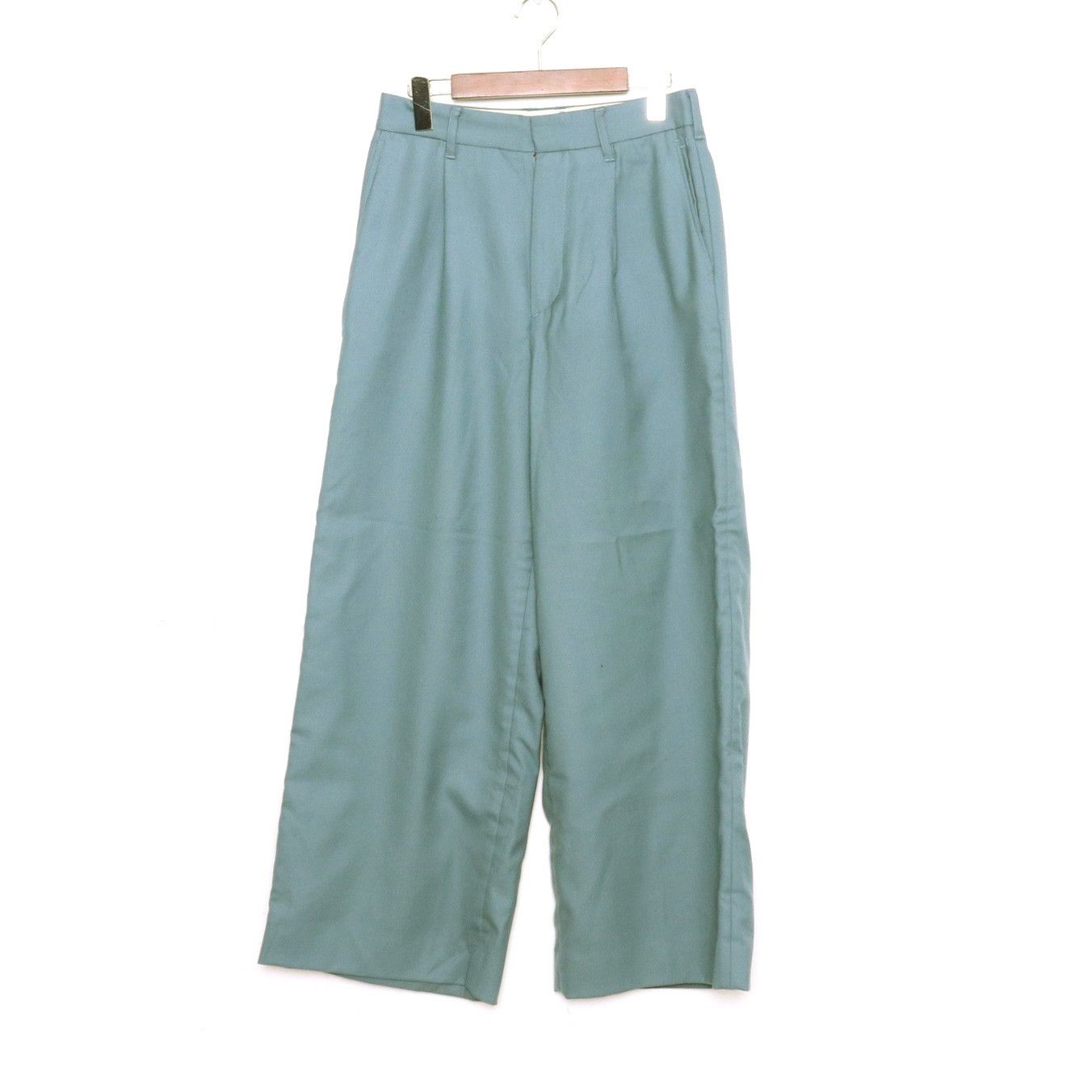 DAIRIKU DeckDetailWoolSlacks tealblue