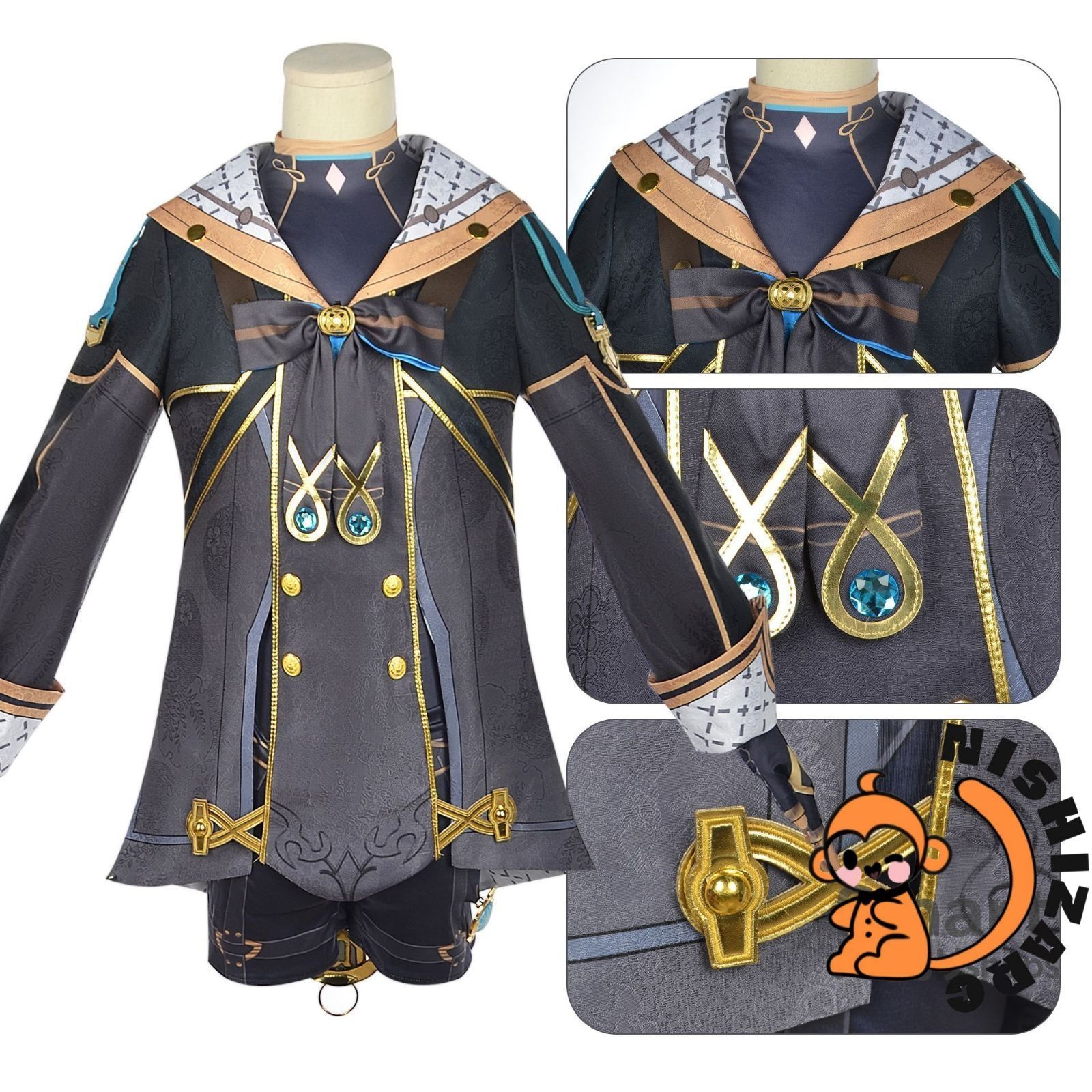 コスプレ 衣装 原神 フィミニ フォンテーヌブロー 新キャラクター コスチューム ゲーム アニメ キャラクター 仮装 舞台 扮演服 レディース M250908-5