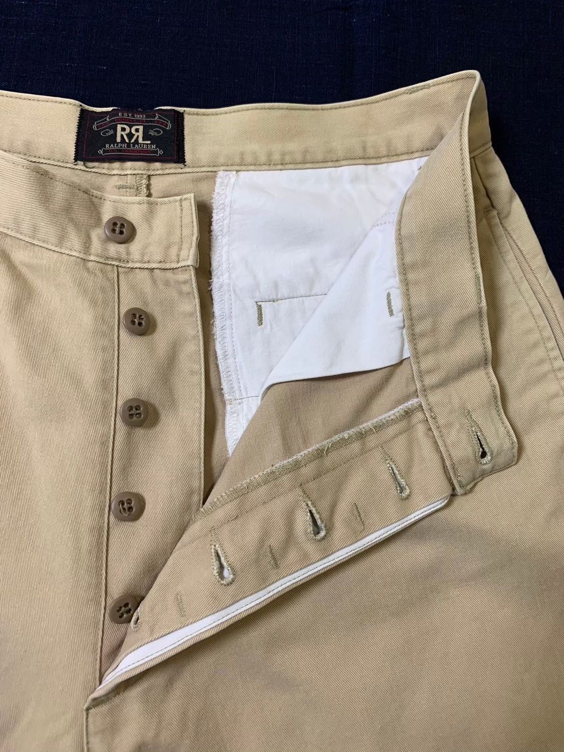 90s USA製 DOUBLE RL RRL チノパン 初期 三つ星 ポロカン デッドストック!!】RRL チノパン 初期タグ 三ツ星 USA製 タグ