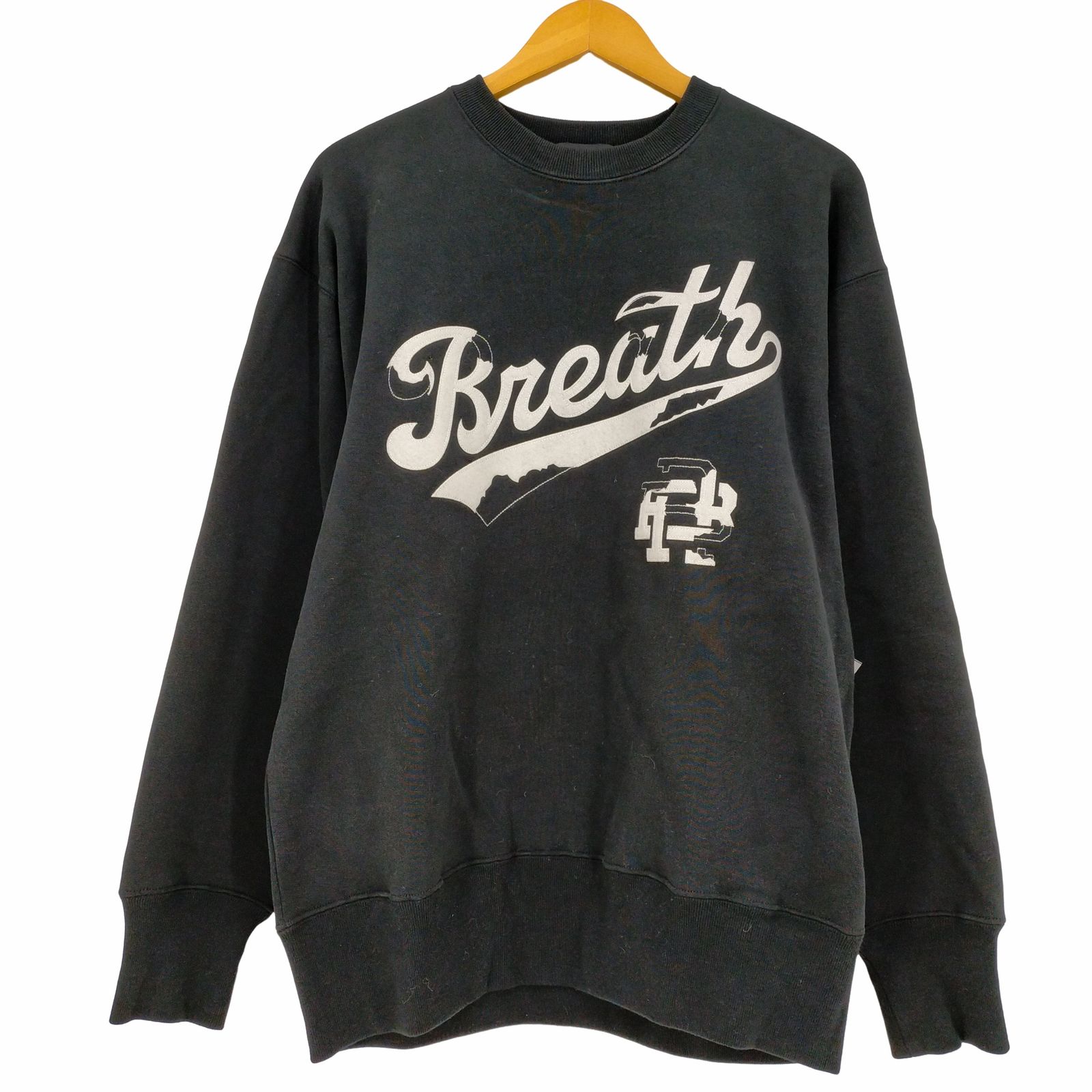 ユーズドフルギ USED古着 {{BREATH}} LOGO CRASH CREW NECK SWEAT メンズ JPN：L 