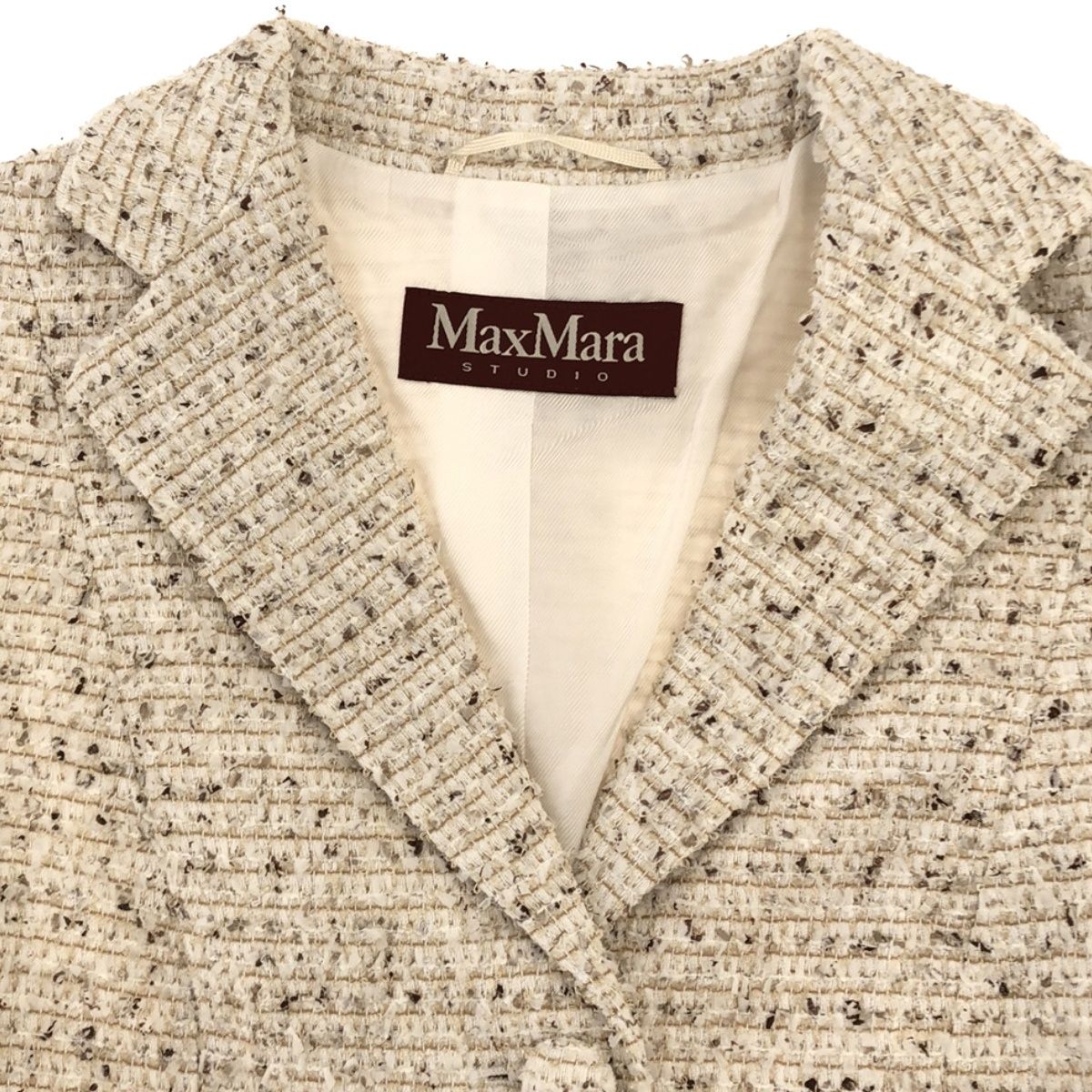 Max Mara Studio マックスマーラ ステュディオ ツイードジャケット 