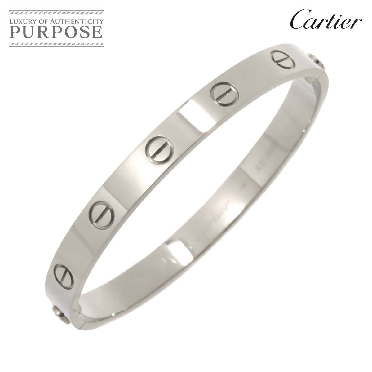 カルティエ Cartier ラブ ブレス #16 K18 WG ホワイトゴールド 750 