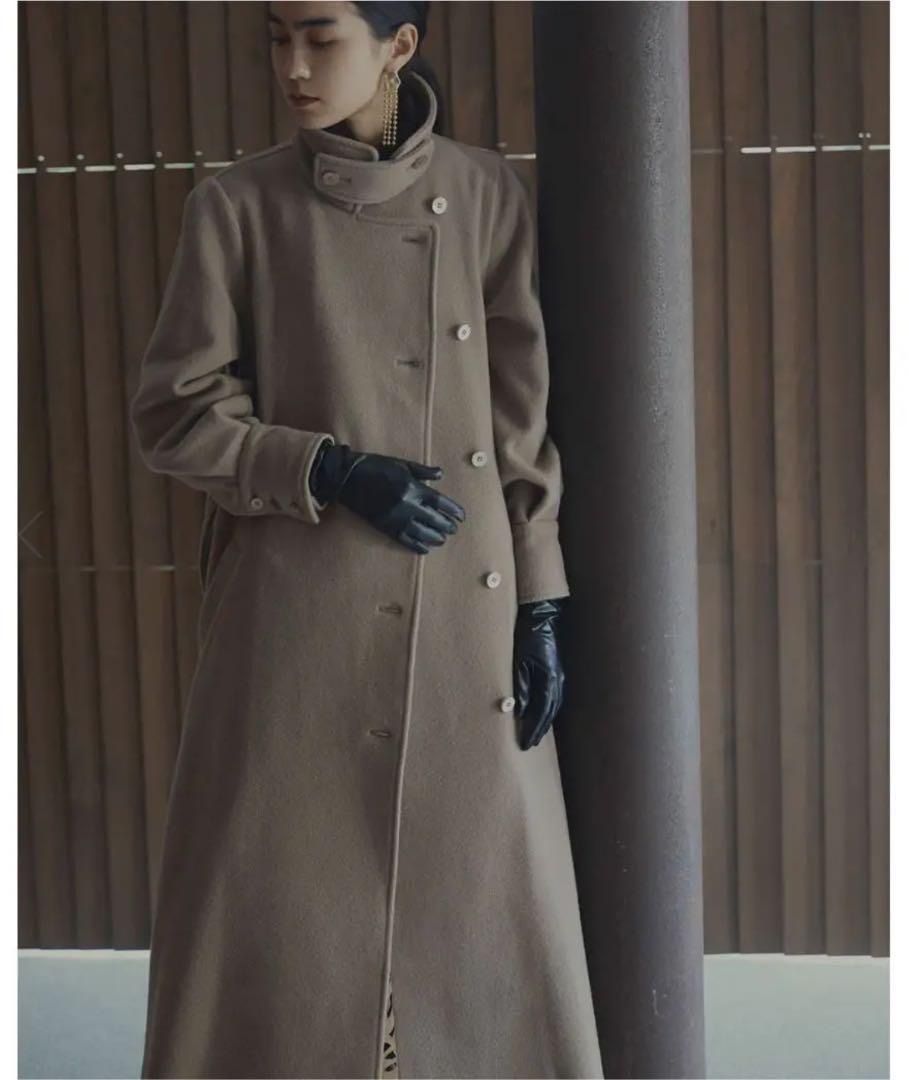 美品！POOFY FLARE LONG COAT アメリヴィンテージ