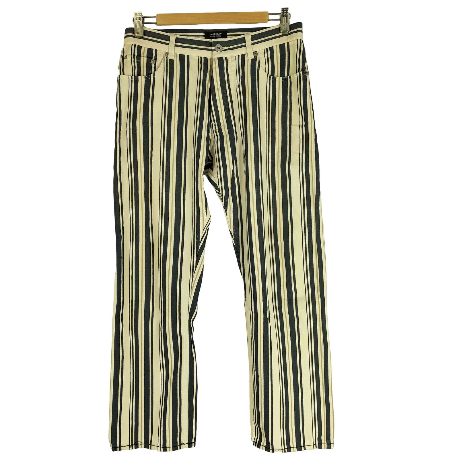 BURBBERYストライプパンツ バーバリーブルーレーベル BURBERRY BLUE LABEL ランダム