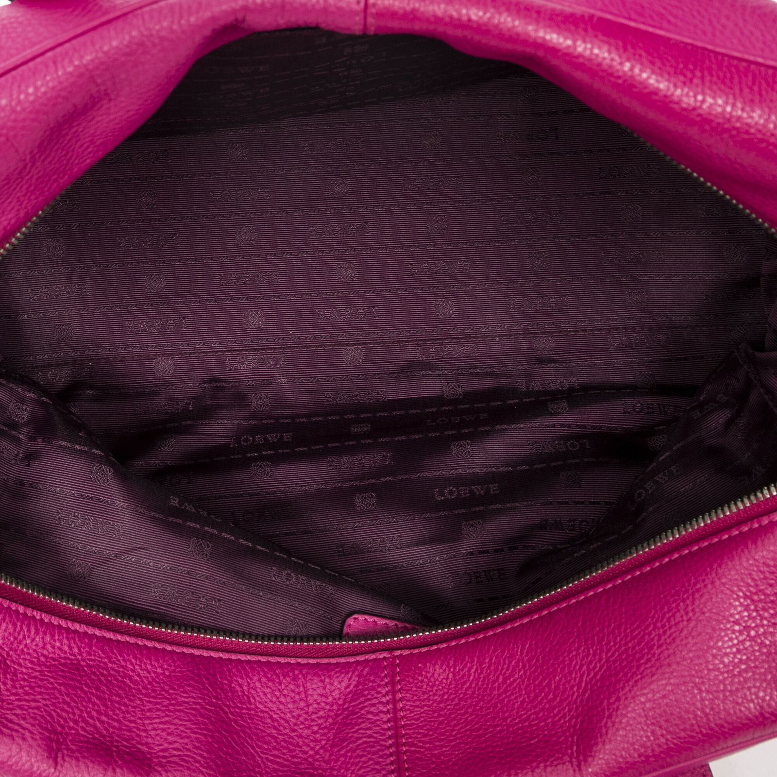 LOEWE ロエベロゴボストンフューシャピンクグレインカーフスキンレザーA WWW_NOITHATQUANGTHANH_NET