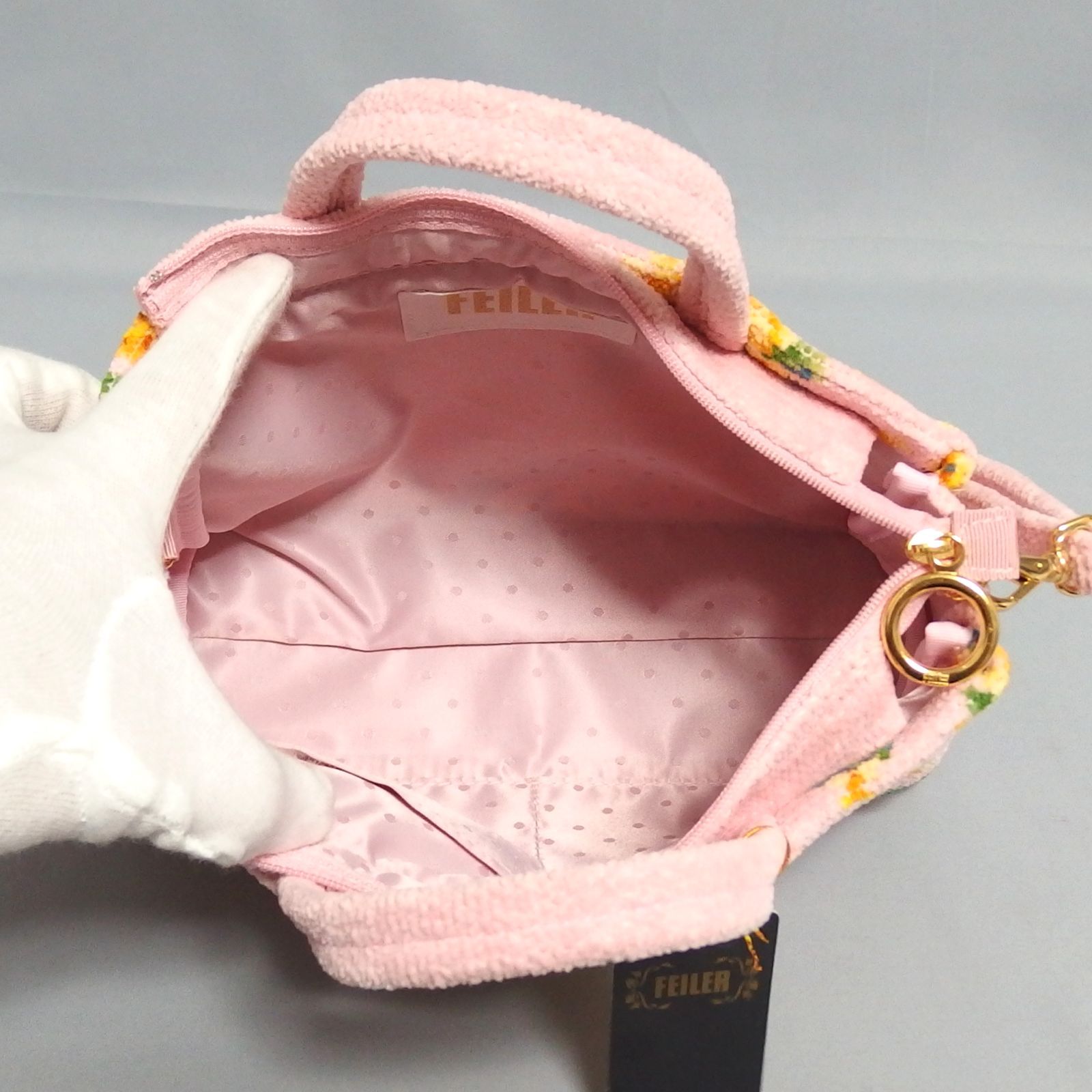 極美品☆FEILER Mimosa Solare 2Way ショルダー ハンドバッグ MSO