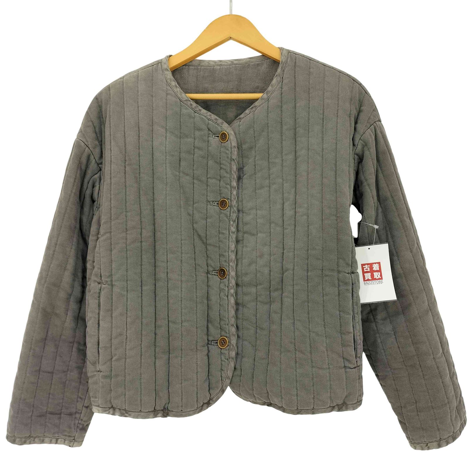 美品】SUNSEA リバーシブル ノーカラージャケット 17ss リネン 麻