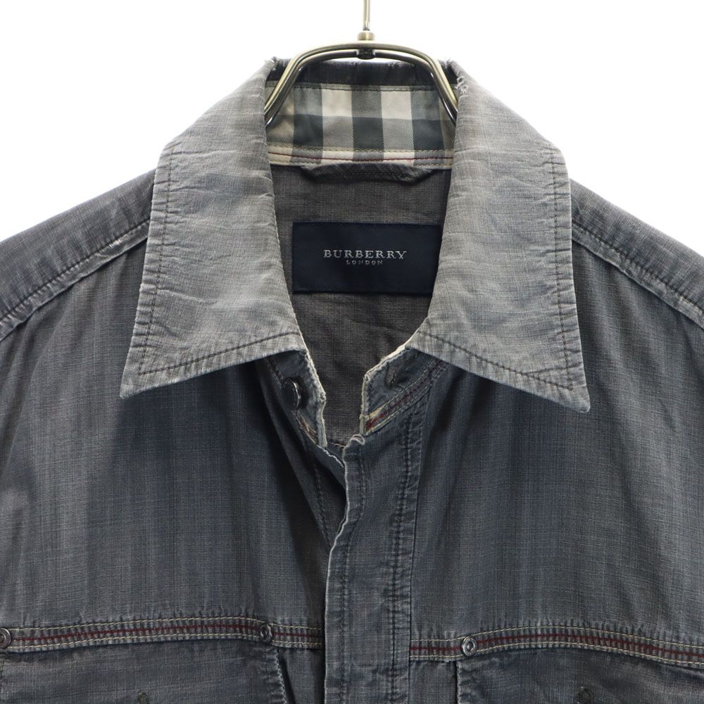 BURBERRY LONDON バーバリー　ジャケット　シャツ　日本製　三陽商会 バーバリーロンドン 三陽商会 日本製 シャツジャケット L
