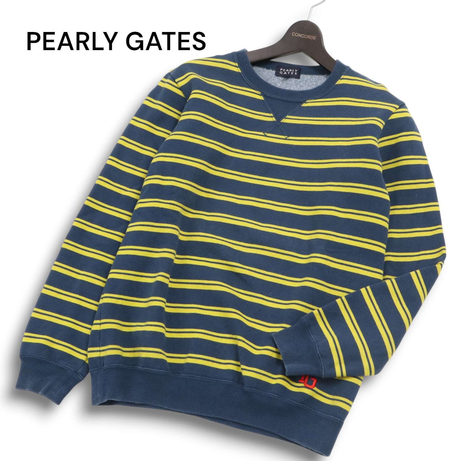 PEARLY GATES パーリーゲイツ ゴルフ 秋冬 ロゴ刺繍☆ スウェット 裏