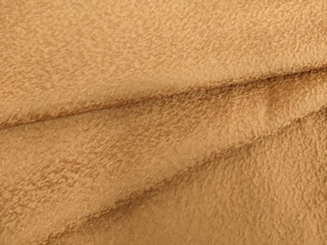 平和屋着物▽上質な色無地 単衣 紋意匠 遠州茶色 正絹 逸品 DAAS0486az