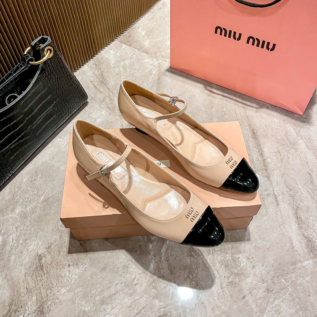 miumiu ローヒールパンプス - ハイヒール・パンプス