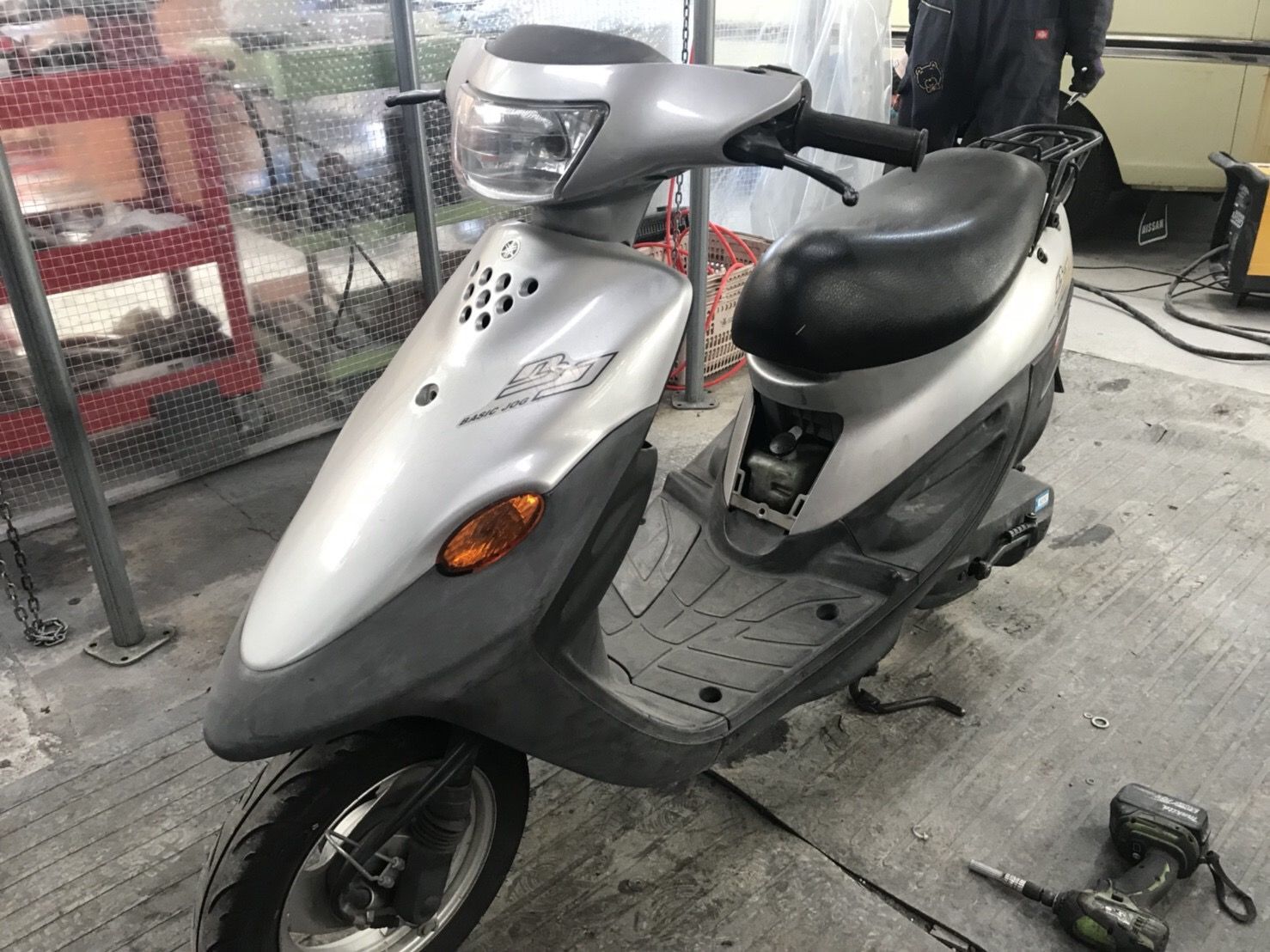 取引中 ヤマハ 2スト原付 BJベーシックジョグ カゴ付き Uberや通勤に便利