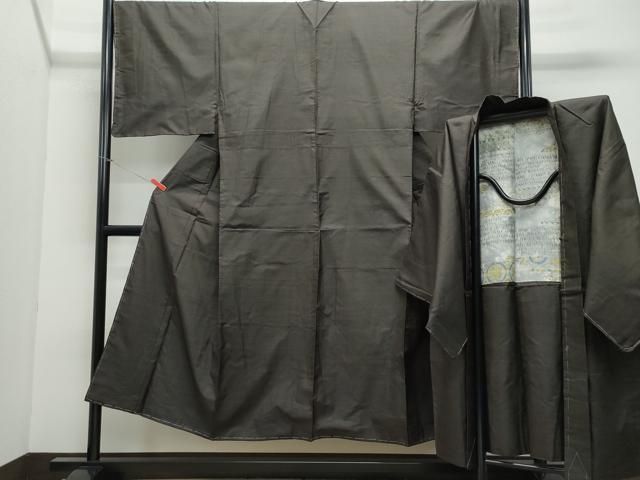 平和屋着物●男性 本場大島紬 アンサンブル 100亀甲 総詰め 正絹 ♥ CAAX1115vf
