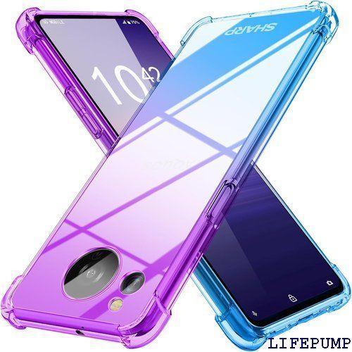 AQUOS sense8 用 ケース クリア SH-54D SHG11 用 ケース 薄型 グラデーション色 ケース 軽量 tpu 耐衝撃 スマホケース 透明 米軍MIL規格取得 おしゃれ 黄変防止防塵一体型 人気 アクオスセンス8 用 携 57-02 2386