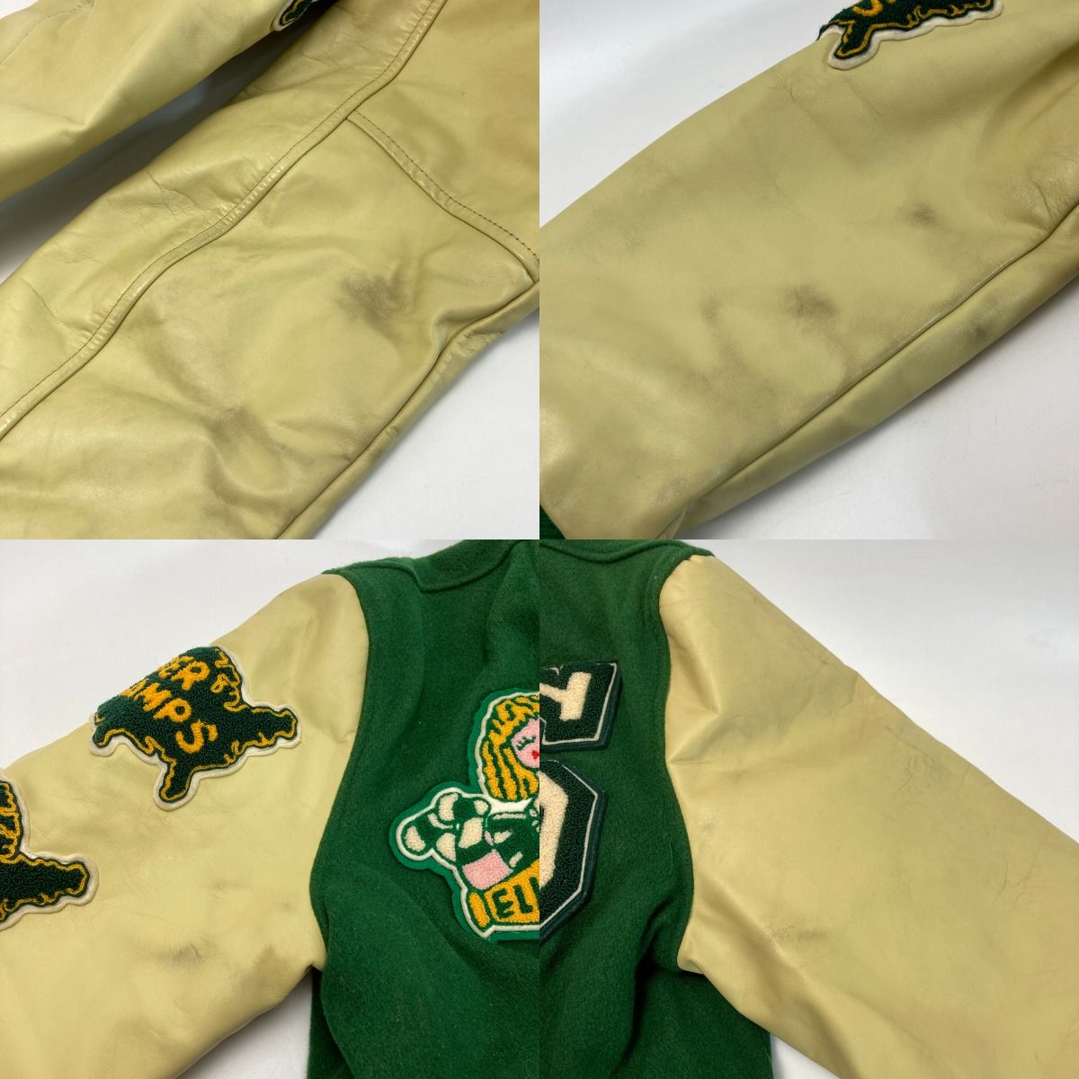 BUTWIN バトウィン スタジャン ジャケット SOUTH 74 BRONX グリーン  